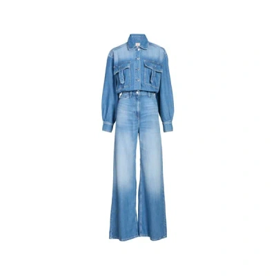 Guess Combinaison En Jean In Blue