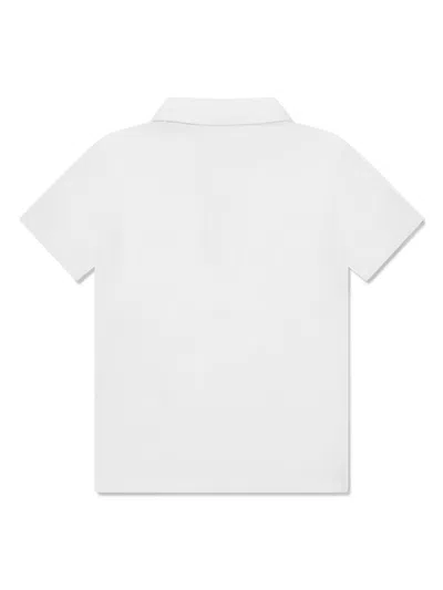 Guess Kids' Cotton Polo Shirt In White