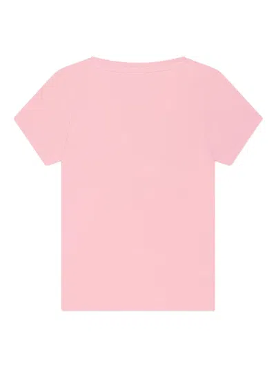 Guess Kids' Cotton T-shirt In Pink