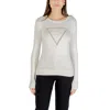 Guess Cream Viscose Sweatshirt In Multi
