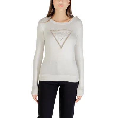 Guess Cream Viscose Sweatshirt In Multi