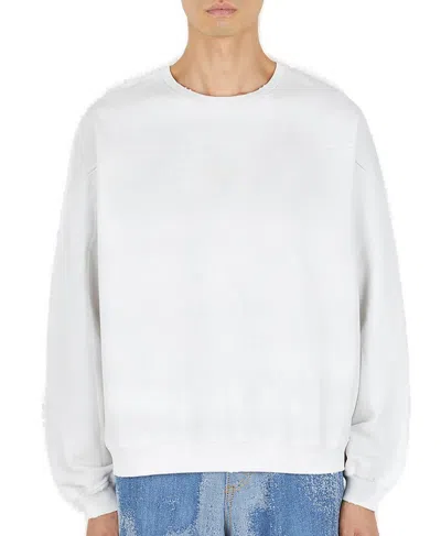 Guess Man Sweatshirt White Size Xl Cotton In White