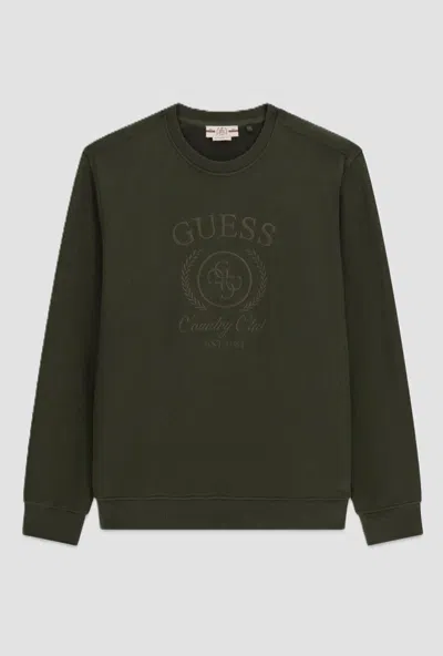 Guess Crewneck Sweatshirt Man Green