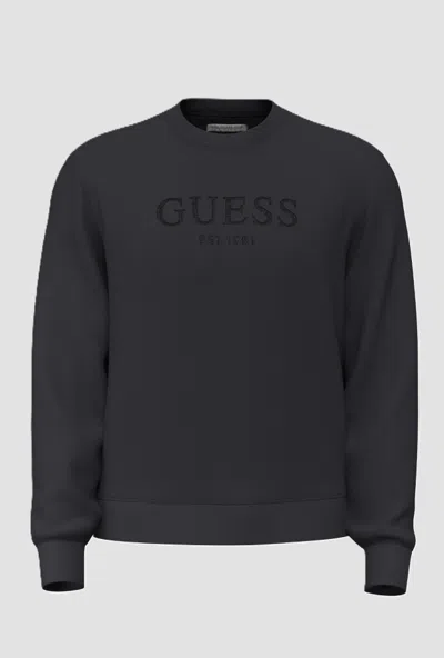 Guess Crewneck Sweatshirt With Black Man Logo