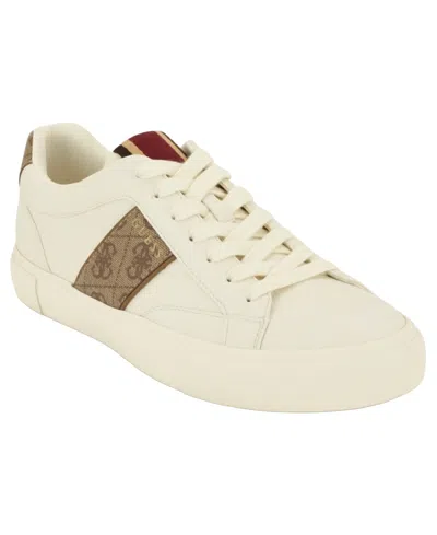 Guess Cribe Low-top Lace-up Sneakers In Neutral