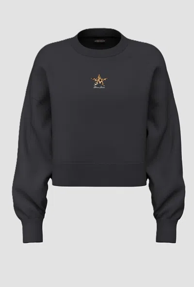 Guess Crop Sweatshirt Woman Black