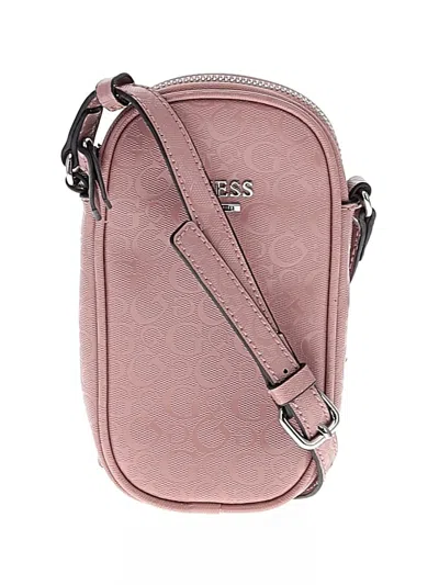 Pre-owned Guess Crossbody Bag In Pink