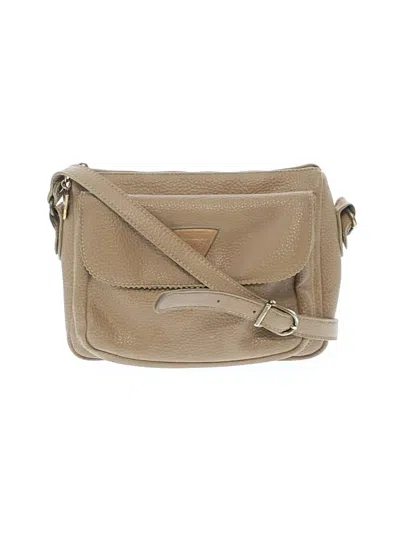 Pre-owned Guess Crossbody Bag In Tan