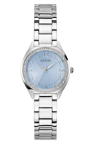 Guess Crystal Bezel & Markers Bracelet Watch, 30mm In Multi