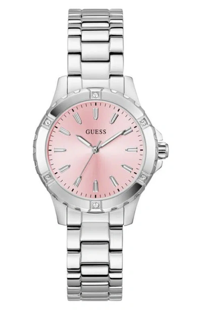 Guess Crystal Bezel Bracelet Watch, 35mm In Multi