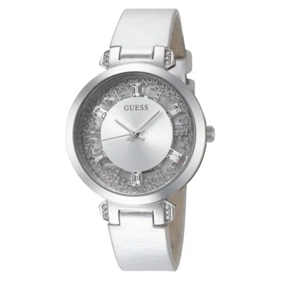 Guess Crystal Clear Women's 33mm Quartz Watch In Silver