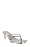 Guess Crystal Embellished Sandal In Silver