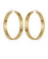 Guess Cubic Zirconia Gold And Silver-tone Logo Hoop Earrings In Gold