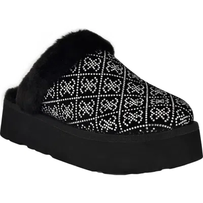 Guess Danika Faux Fur Slipper In Black