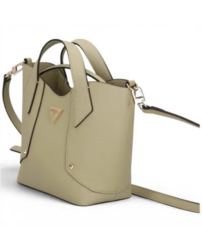 Guess Darcy Mini Tote Woman Sage Handbag In Synthetic Material With Logo 4g And Shoulder Strap In Green