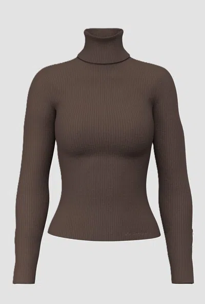 Guess Dark Brown Upper Neck Shirt