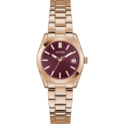 Guess Date Bracelet Watch, 32mm In Gold