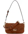 Guess Dea Small Flap Shoulder Bag In Brown
