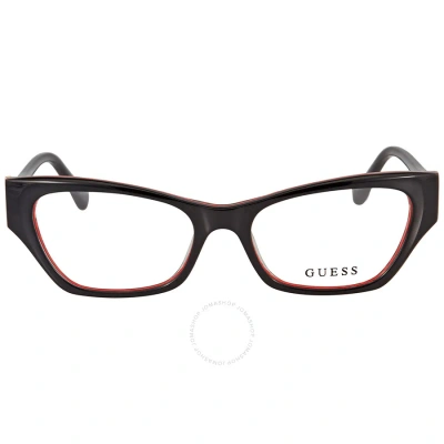 Guess Demo Cat Eye Ladies Eyeglasses Gu2747 005 51 In Demo Lens