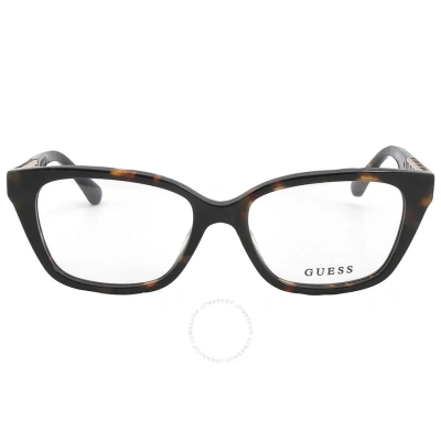 Guess Demo Cat Eye Ladies Eyeglasses Gu2784 052 53 In Tortoise