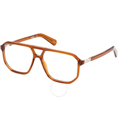 Guess Demo Navigator Unisex Eyeglasses Gu8252 045 57 In Brown