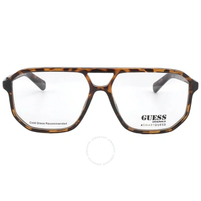 Guess Demo Navigator Unisex Eyeglasses Gu8252 052 57 In Dark