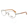 Guess Demo Oval Unisex Eyeglasses Gu8239 008 55 In Gun Metal / Gunmetal