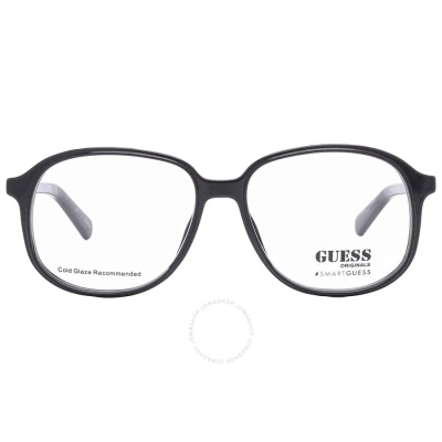 Guess Demo Oval Unisex Eyeglasses Gu8255 001 53 In Black