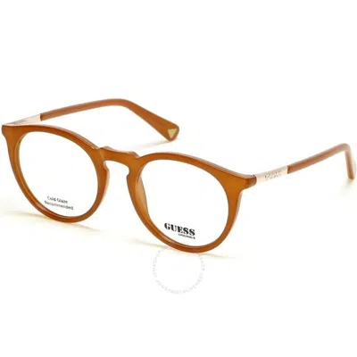 Guess Demo Phantos Unisex Eyeglasses Gu8236 044 50 In Brown