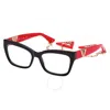 Guess Demo Rectangular Ladies Eyeglasses Gu2960 005 54