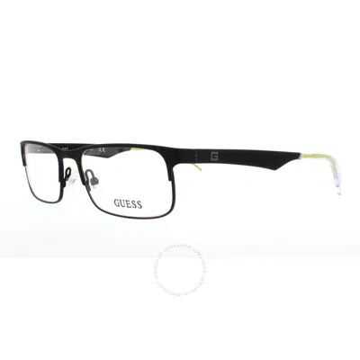 Guess Demo Rectangular Men's Eyeglasses Gu1904 005 52 In Black