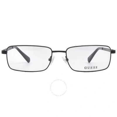 Guess Demo Rectangular Men's Eyeglasses Gu1970 002 56 In Black