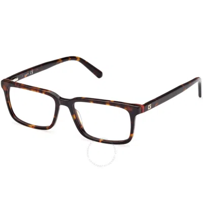 Guess Demo Rectangular Men's Eyeglasses Gu50068 052 54