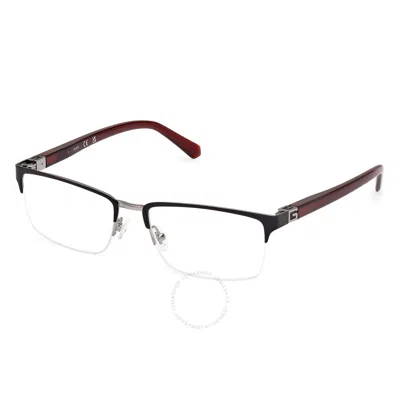Guess Demo Rectangular Men's Eyeglasses Gu50191 002 56