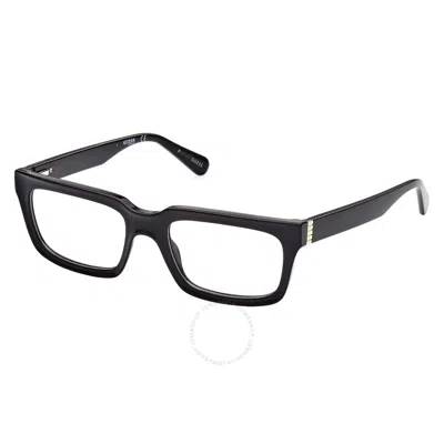 Guess Demo Rectangular Unisex Eyeglasses Gu8253 001 53 In Black