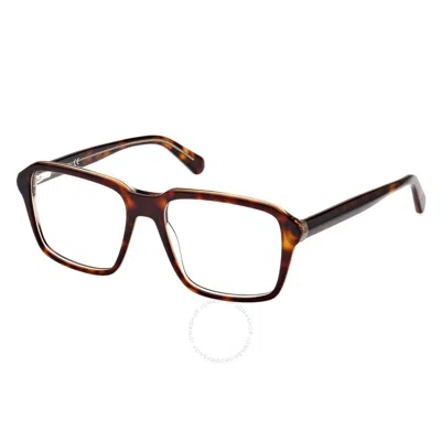 Guess Demo Square Men's Eyeglasses Gu50073 052 54 In Brown