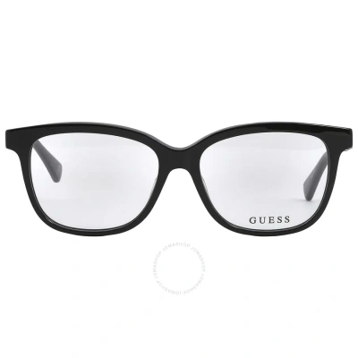 Guess Demo Square Unisex Eyeglasses Gu5220 001 53 In Black