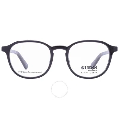 Guess Demo Square Unisex Eyeglasses Gu8251 001 48 In Black