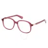 Guess Demo Square Unisex Eyeglasses Gu8255 071 53 In Bordeaux