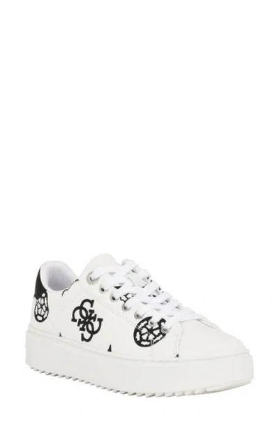 Guess Denesa Platform Sneaker In White