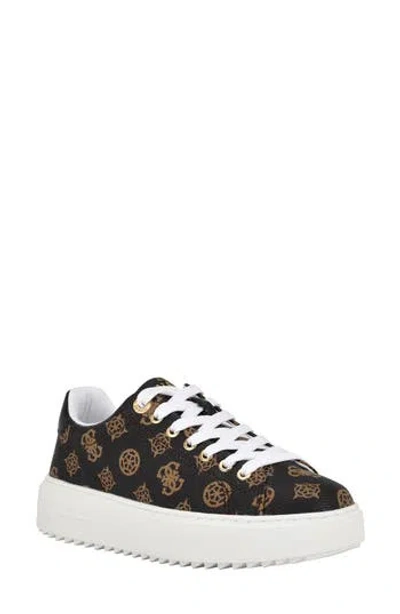 Guess Denesa Platform Sneaker In Brown