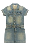 Guess Denim Minidress In Go Tinted Rain Lt Wash