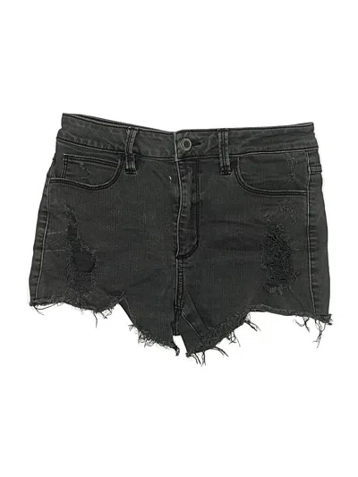 Pre-owned Guess Denim Shorts In Black