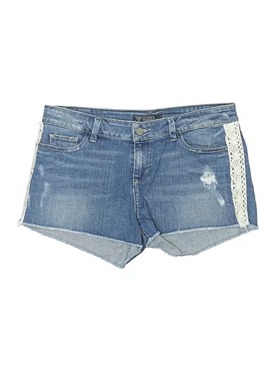 Pre-owned Guess Denim Shorts In Blue