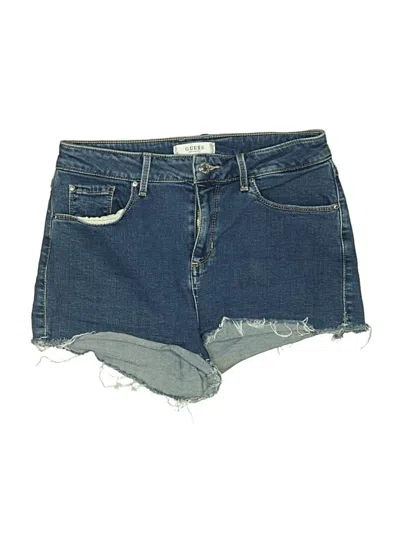 Pre-owned Guess Denim Shorts In Blue
