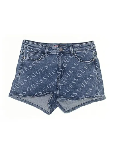 Pre-owned Guess Denim Shorts In Blue