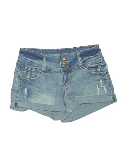 Pre-owned Guess Denim Shorts In Blue