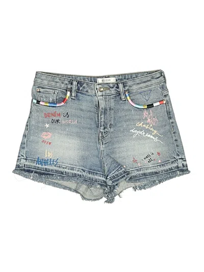 Pre-owned Guess Denim Shorts In Blue
