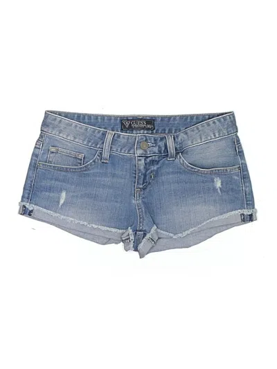 Pre-owned Guess Denim Shorts In Blue