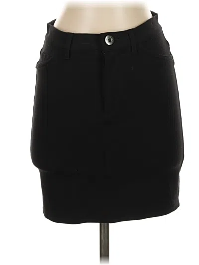 Pre-owned Guess Denim Skirt In Black